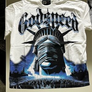 God speed x New York sunken liberty graphic tee